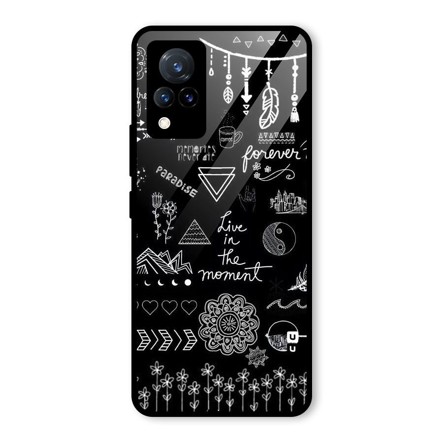 Forever Moment Glass Back Case for Vivo V21 5G