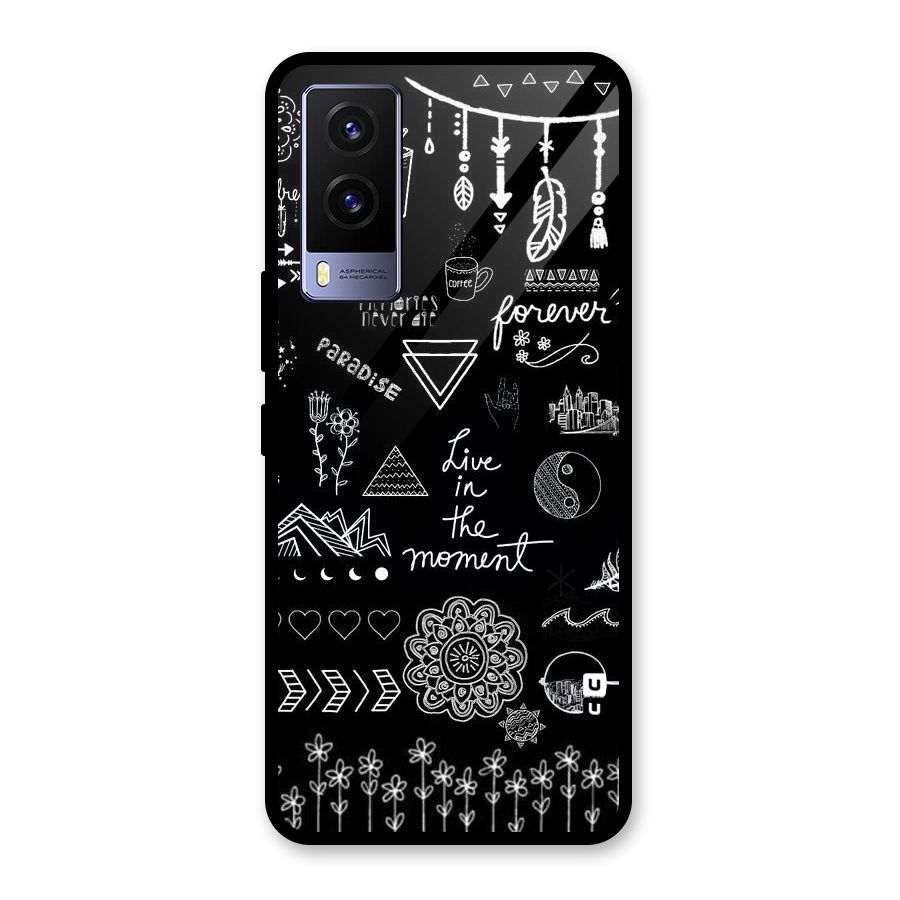 Forever Moment Glass Back Case for Vivo V21e 5G