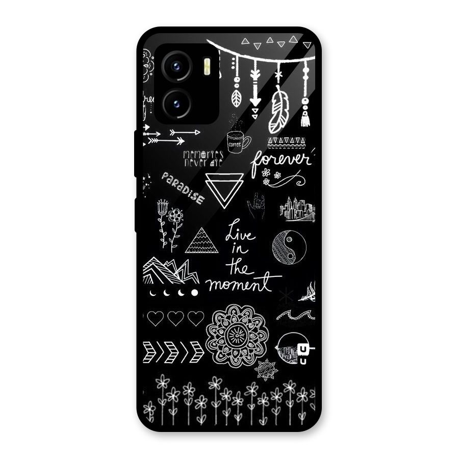 Forever Moment Glass Back Case for Vivo Y15s