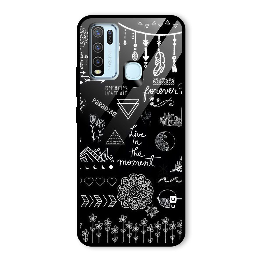 Forever Moment Glass Back Case for Vivo Y30