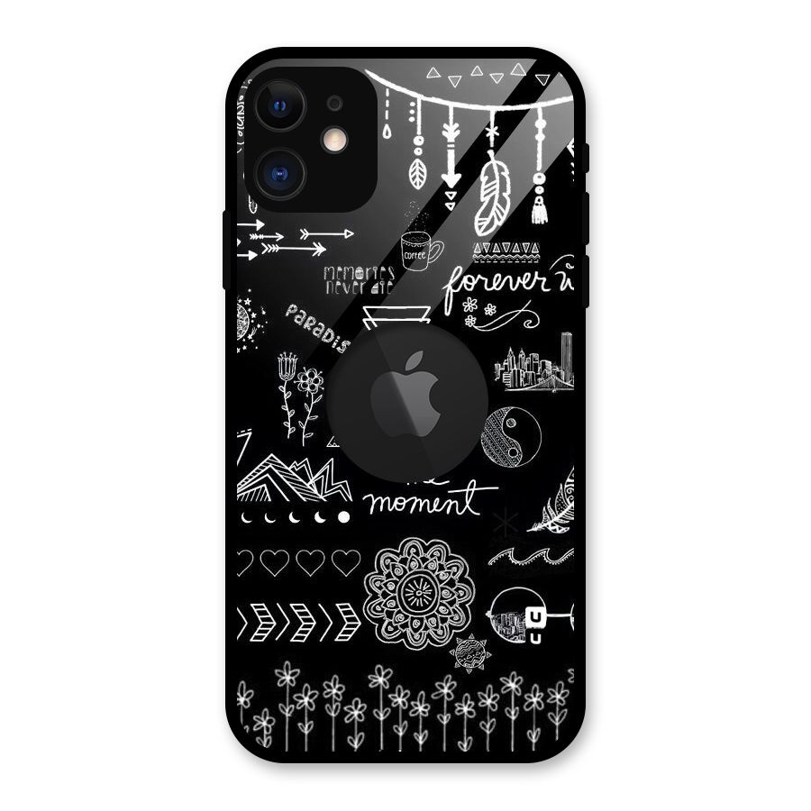 Forever Moment Glass Back Case for iPhone 11 Logo Cut