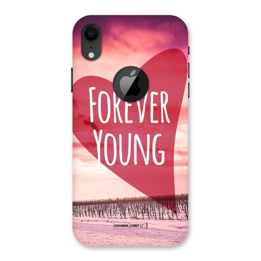 Forever Young Back Case for iPhone XR Logo Cut
