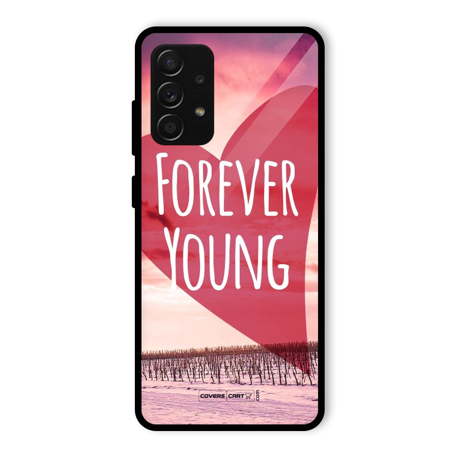 Forever Young Glass Back Case for Galaxy A53 5G