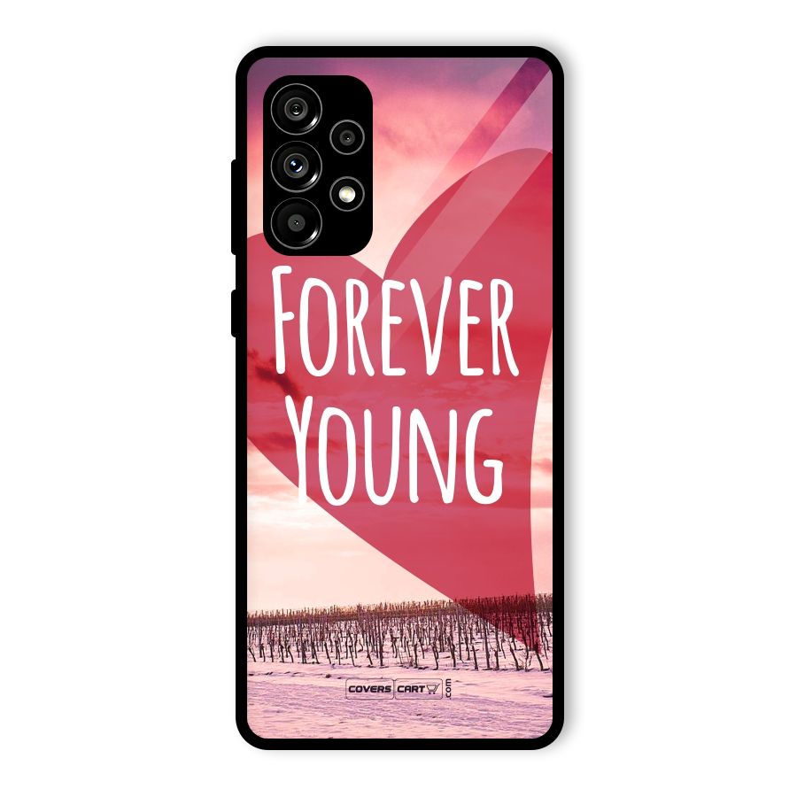 Forever Young Glass Back Case for Galaxy A73 5G