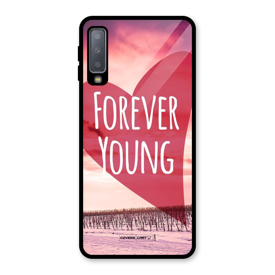 Forever Young Glass Back Case for Galaxy A7 (2018)