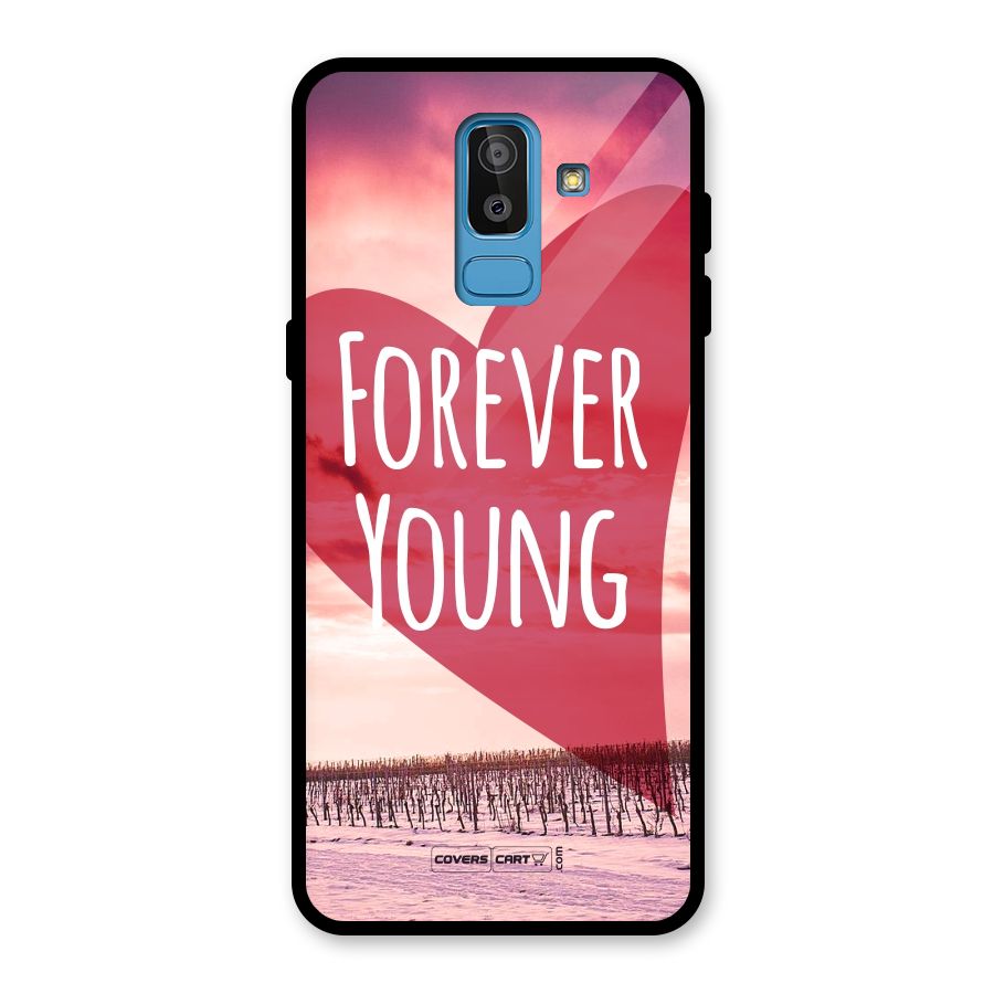 Forever Young Glass Back Case for Galaxy J8
