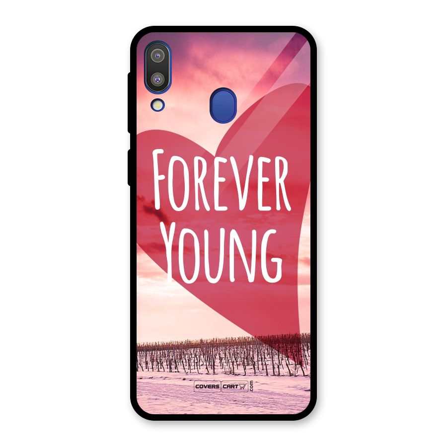 Forever Young Glass Back Case for Galaxy M20