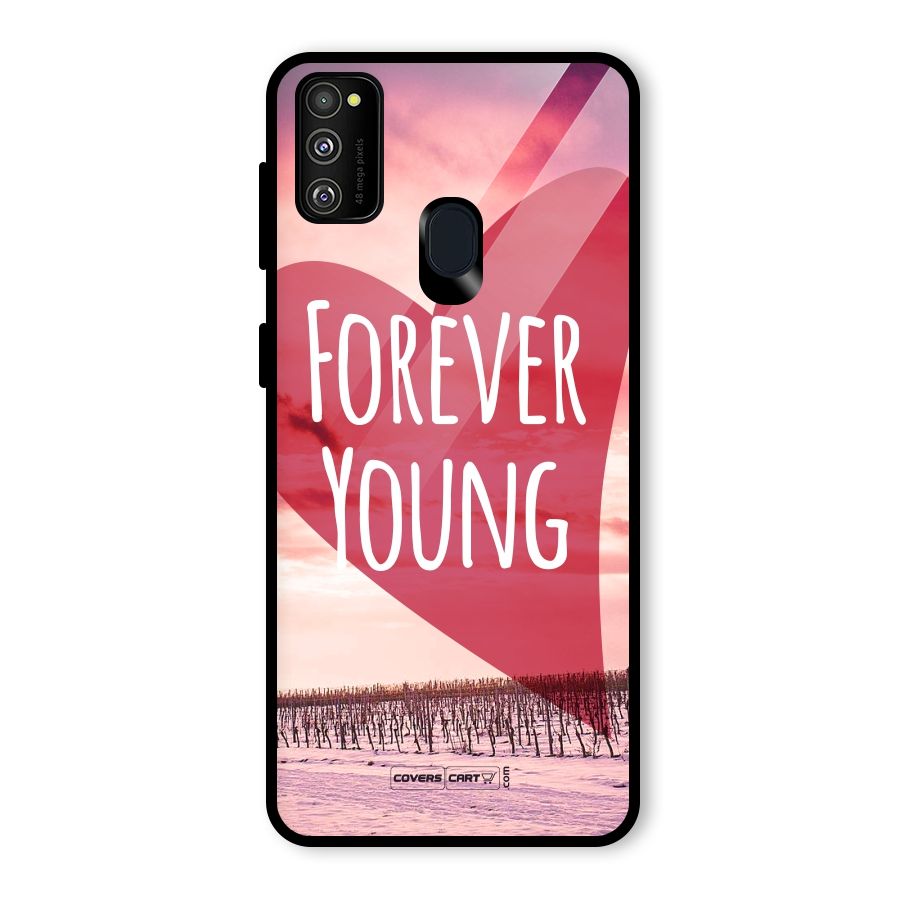 Forever Young Glass Back Case for Galaxy M30s