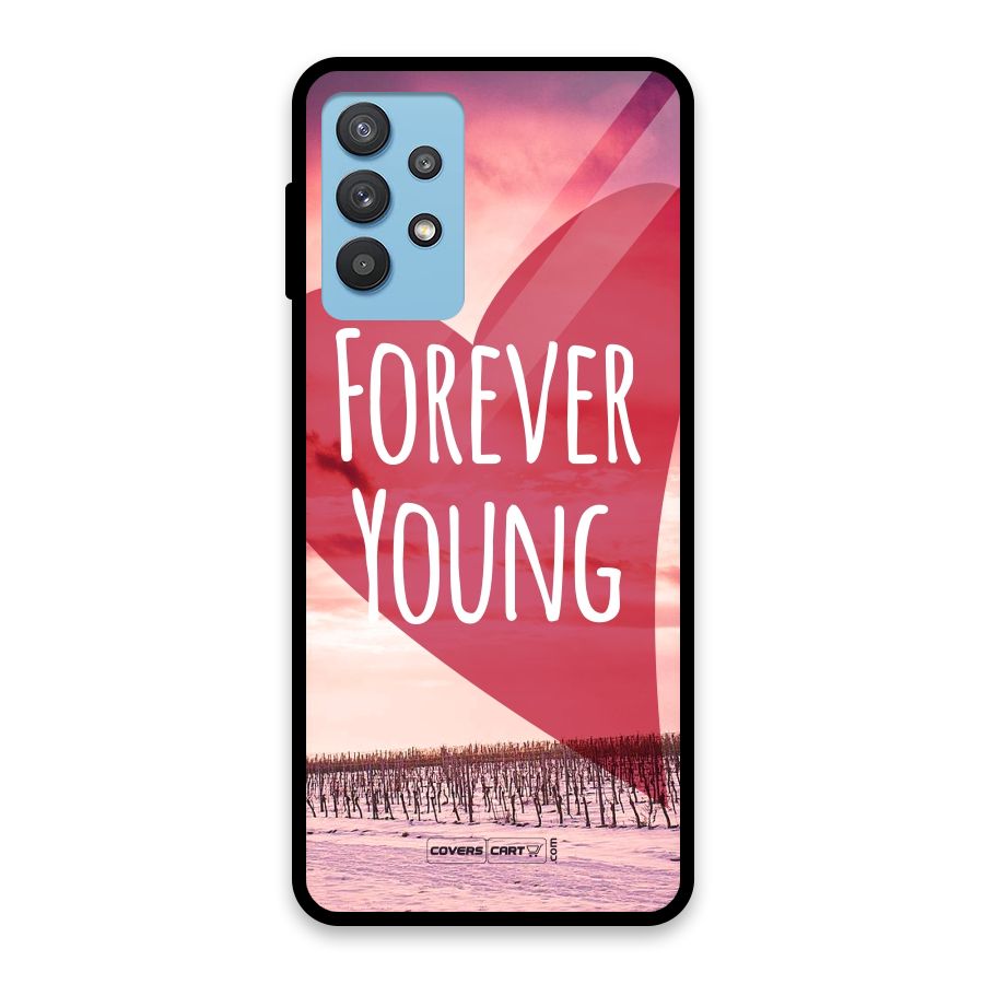 Forever Young Glass Back Case for Galaxy M32 5G