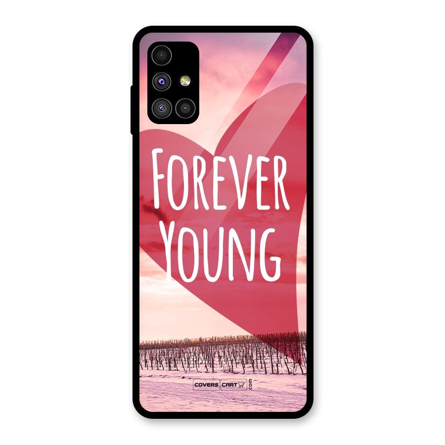 Forever Young Glass Back Case for Galaxy M51