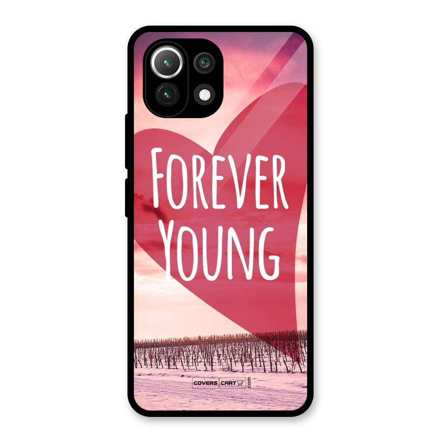 Forever Young Glass Back Case for Mi 11 Lite