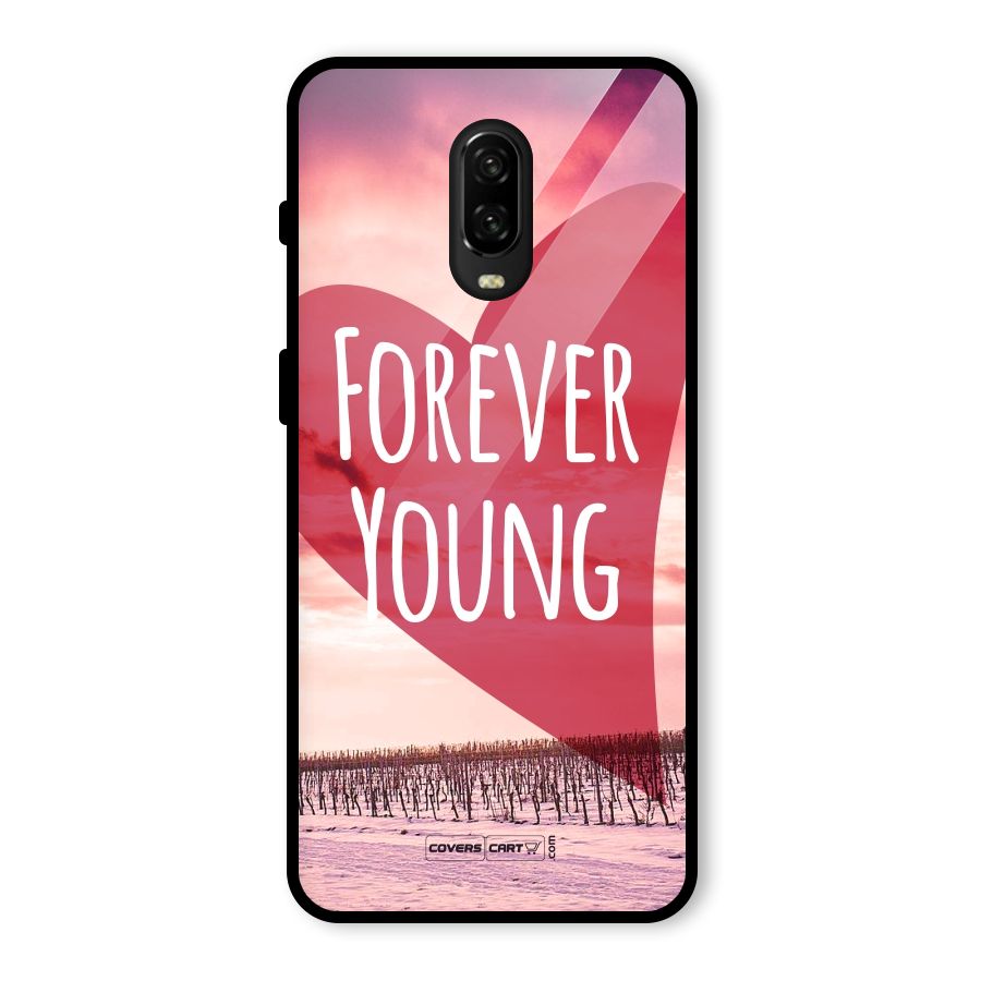 Forever Young Glass Back Case for OnePlus 6T