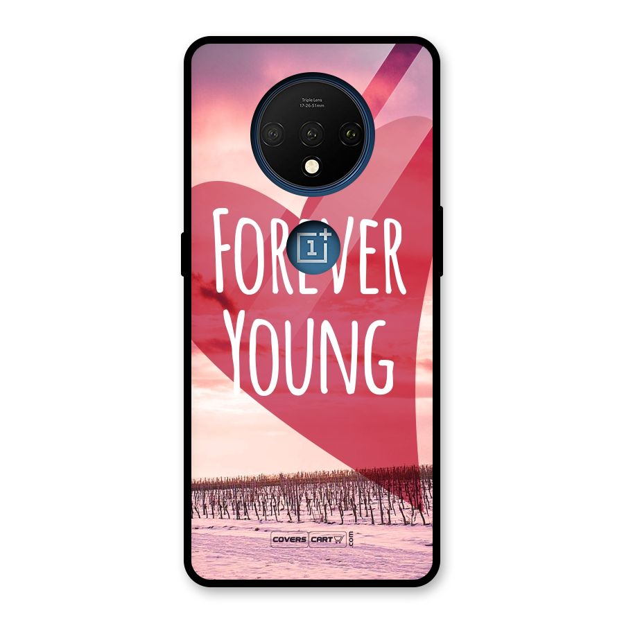 Forever Young Glass Back Case for OnePlus 7T