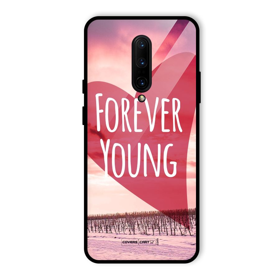 Forever Young Glass Back Case for OnePlus 7 Pro