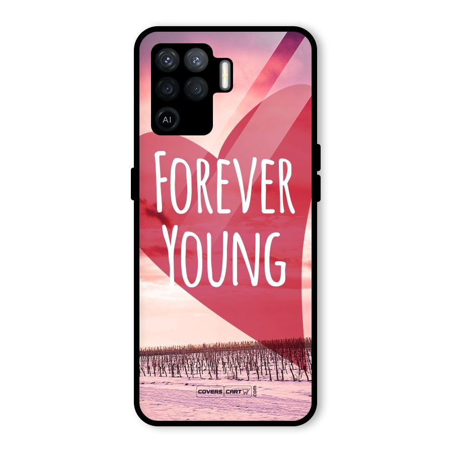 Forever Young Glass Back Case for Oppo F19 Pro
