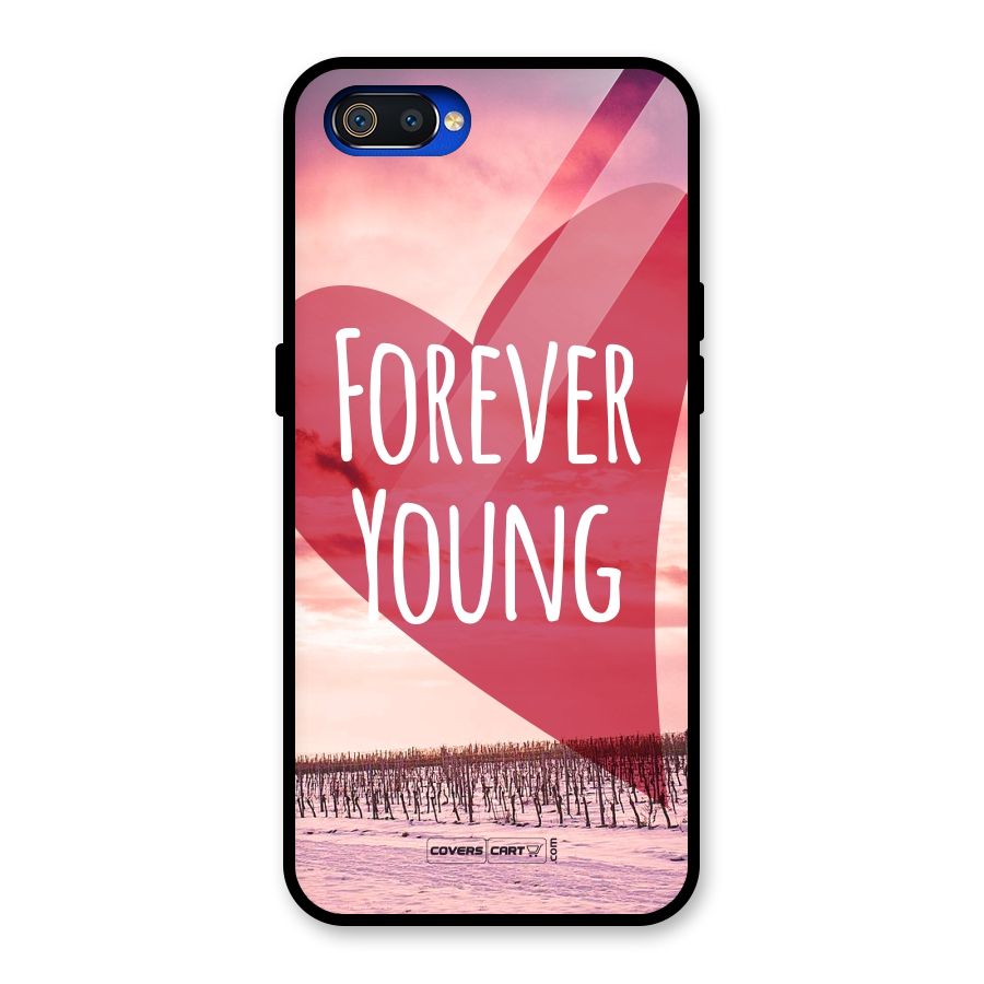 Forever Young Glass Back Case for Realme C2