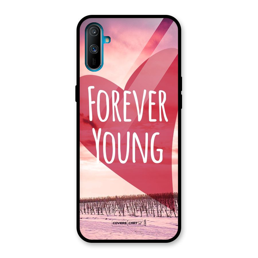 Forever Young Glass Back Case for Realme C3