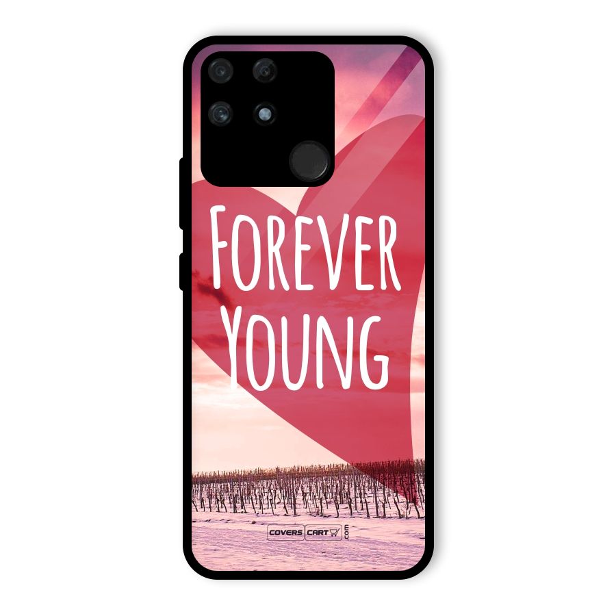 Forever Young Glass Back Case for Realme Narzo 50A