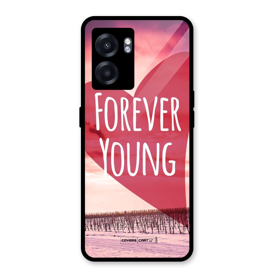 Forever Young Glass Back Case for Realme Narzo 50 5G