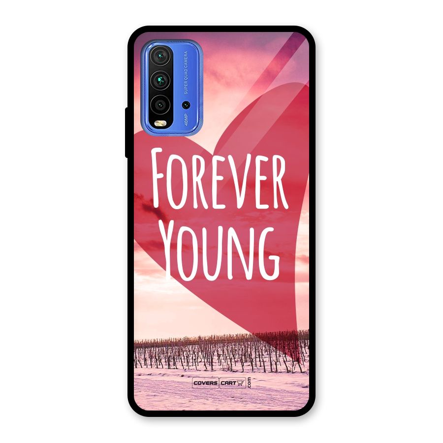 Forever Young Glass Back Case for Redmi 9 Power