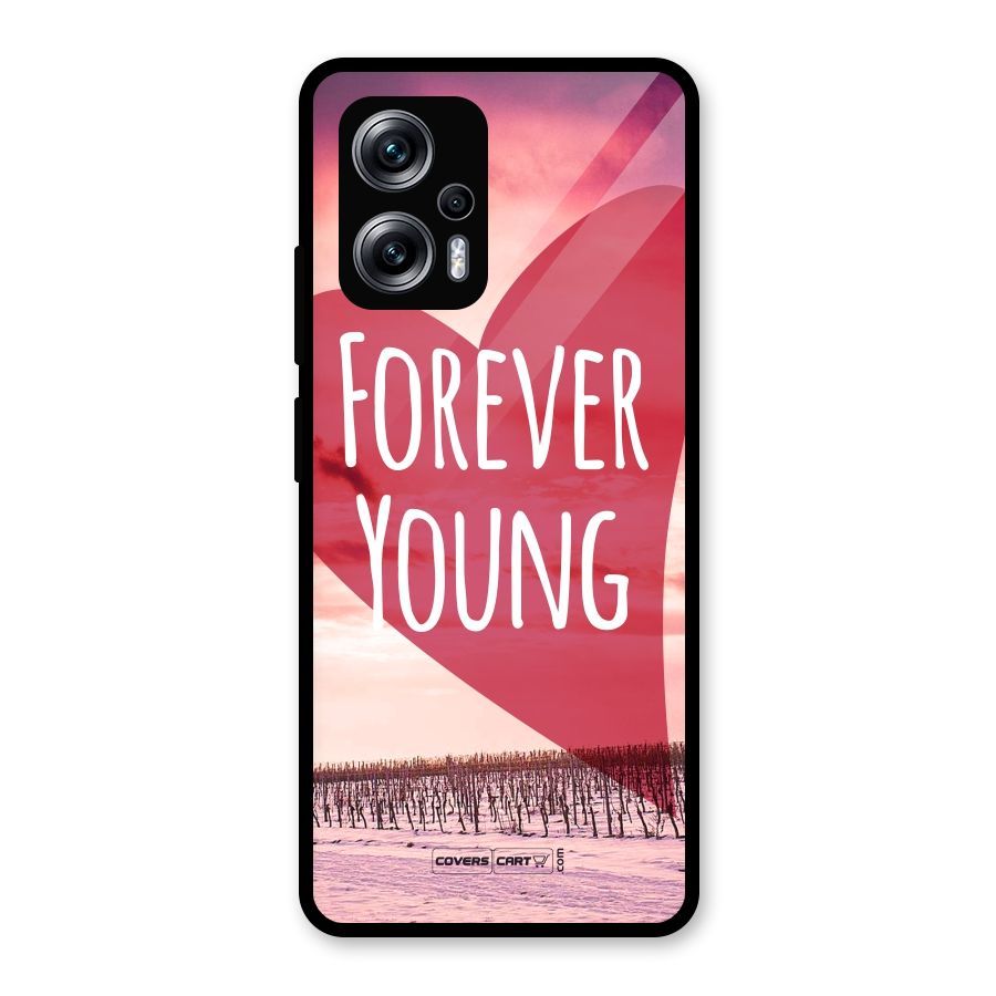 Forever Young Glass Back Case for Redmi K50i