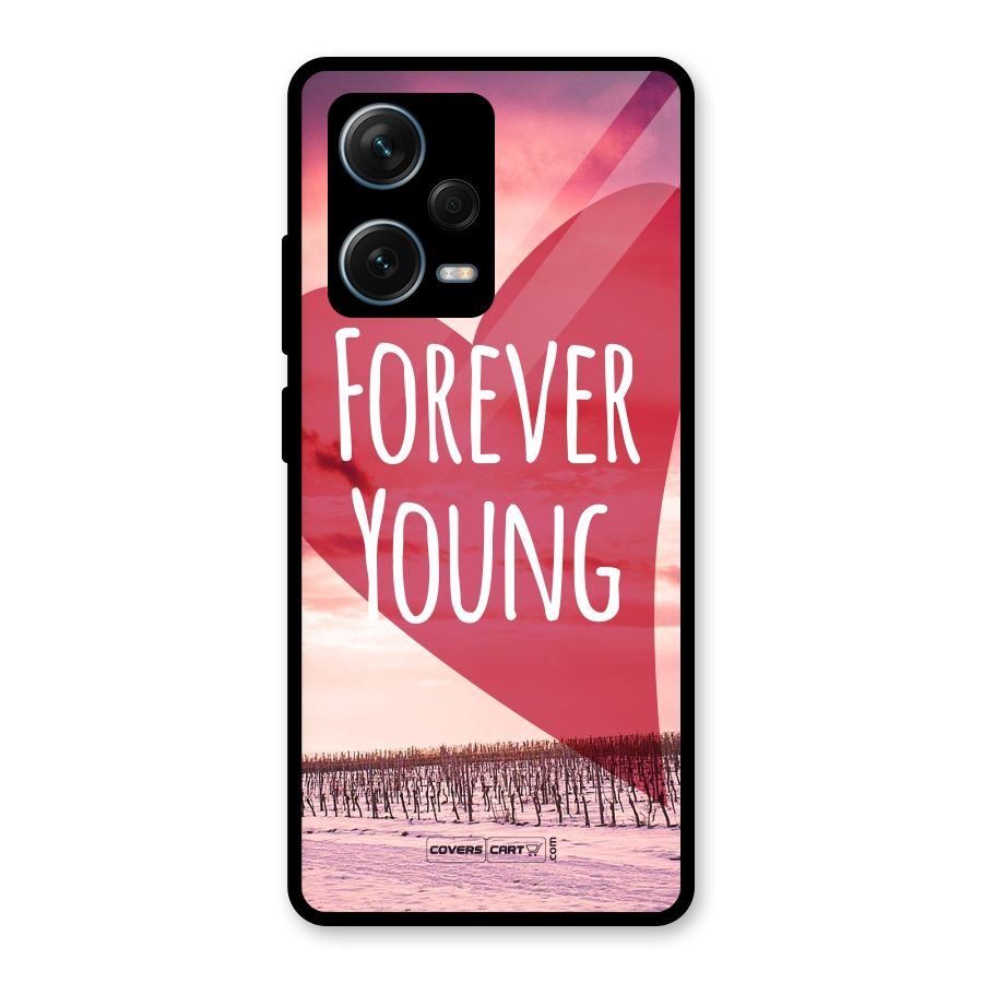 Forever Young Glass Back Case for Redmi Note 12 Pro Plus 5G
