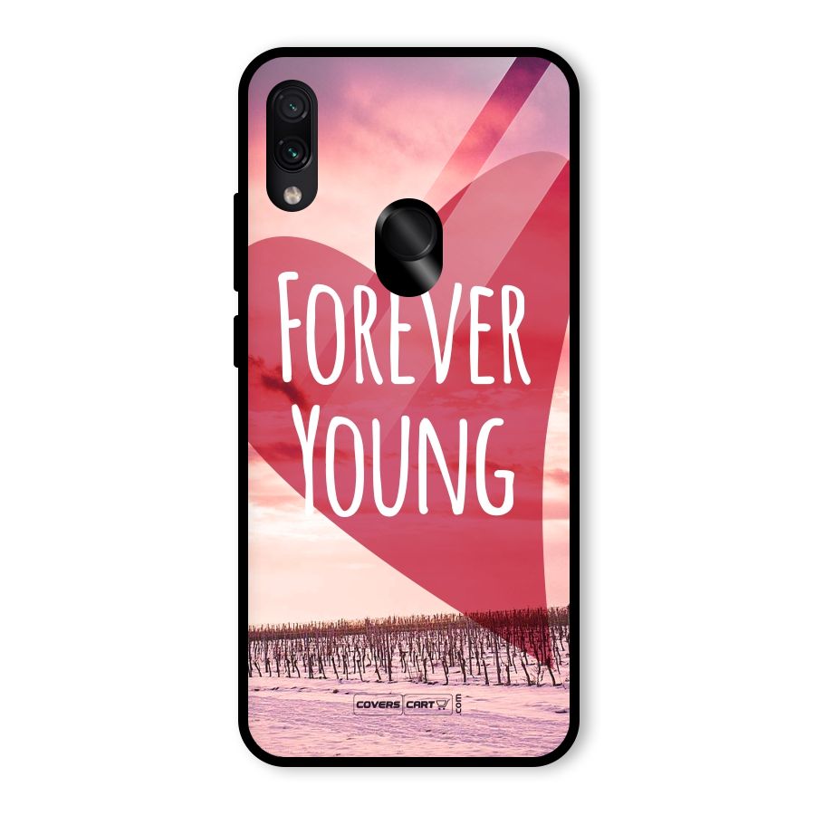 Forever Young Glass Back Case for Redmi Note 7S