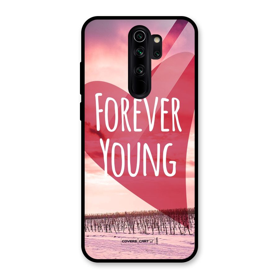 Forever Young Glass Back Case for Redmi Note 8 Pro