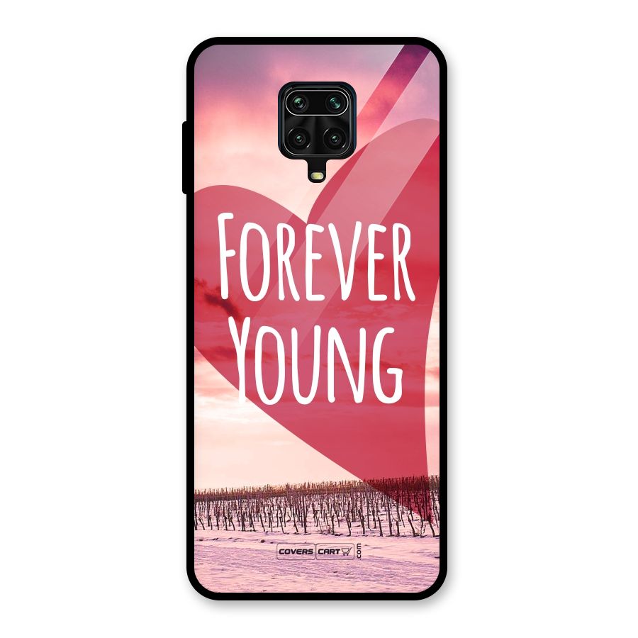 Forever Young Glass Back Case for Redmi Note 9 Pro