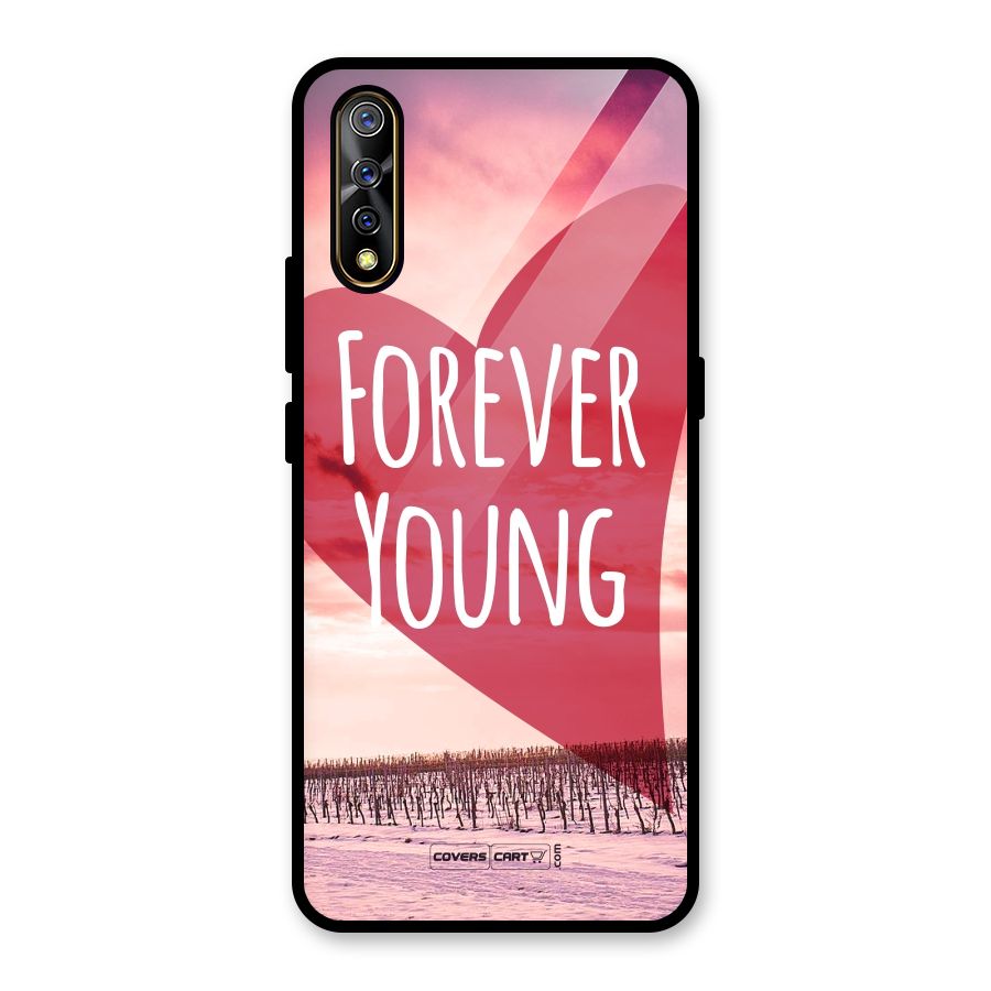 Forever Young Glass Back Case for Vivo S1