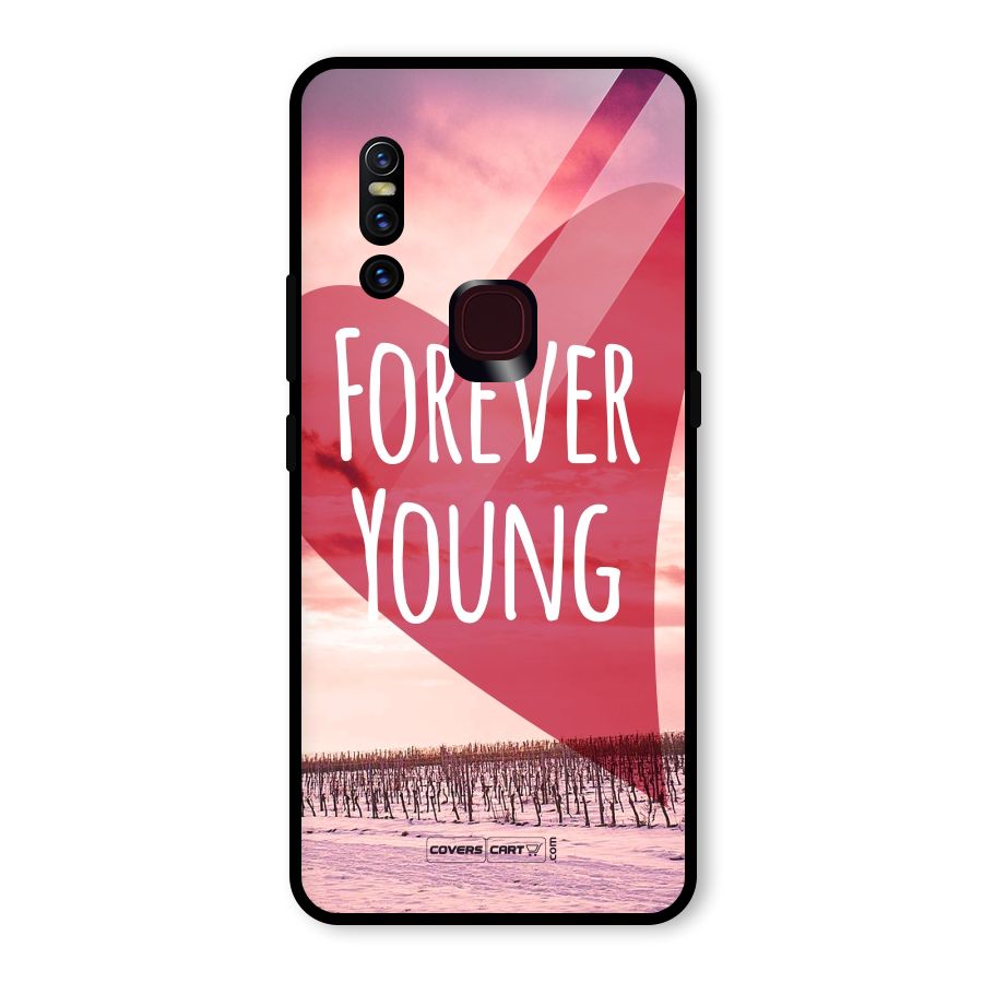 Forever Young Glass Back Case for Vivo V15