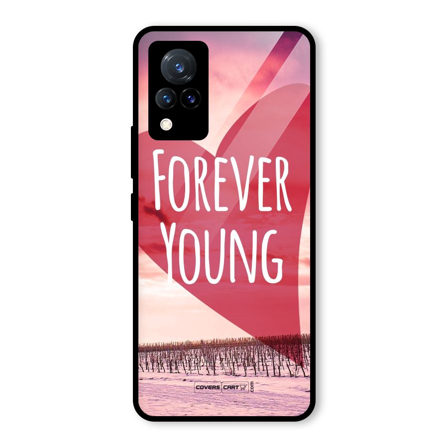 Forever Young Glass Back Case for Vivo V21 5G