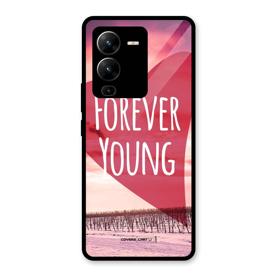 Forever Young Glass Back Case for Vivo V25 Pro