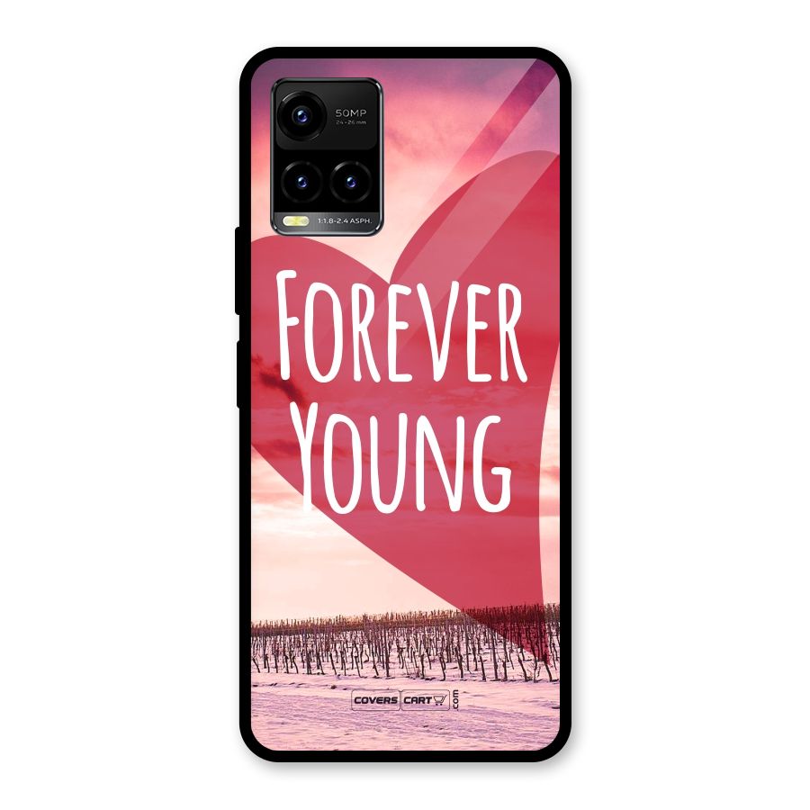 Forever Young Glass Back Case for Vivo Y21A