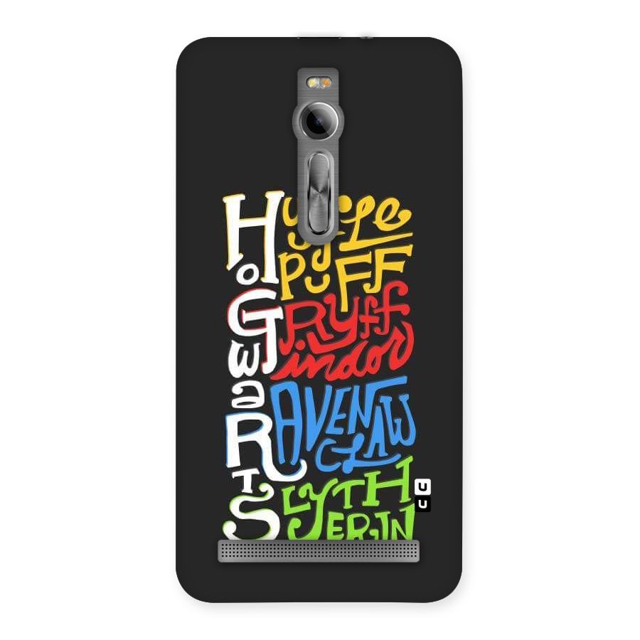 Four Colored Homes Back Case for Asus Zenfone 2