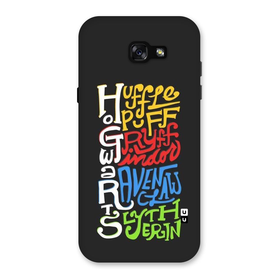 Four Colored Homes Back Case for Galaxy A7 (2017)