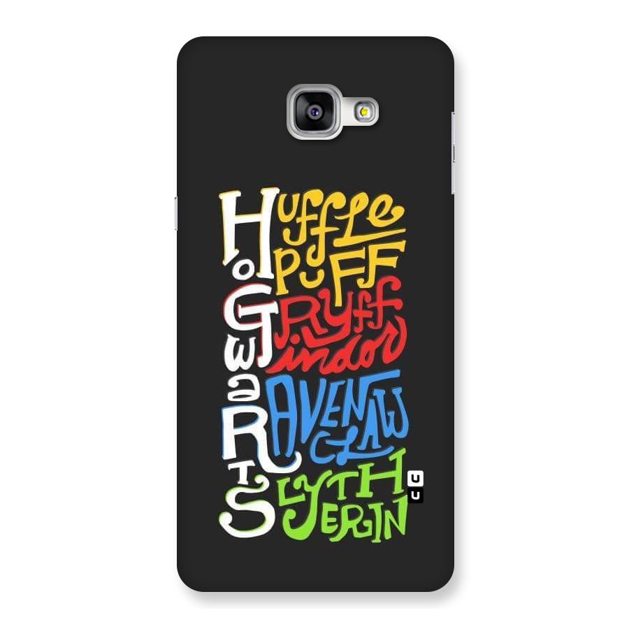 Four Colored Homes Back Case for Galaxy A9