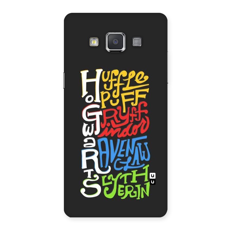 Four Colored Homes Back Case for Galaxy Grand Max