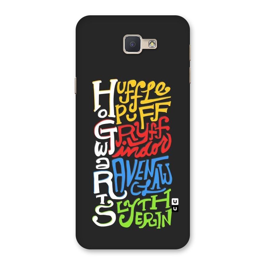 Four Colored Homes Back Case for Galaxy J5 Prime