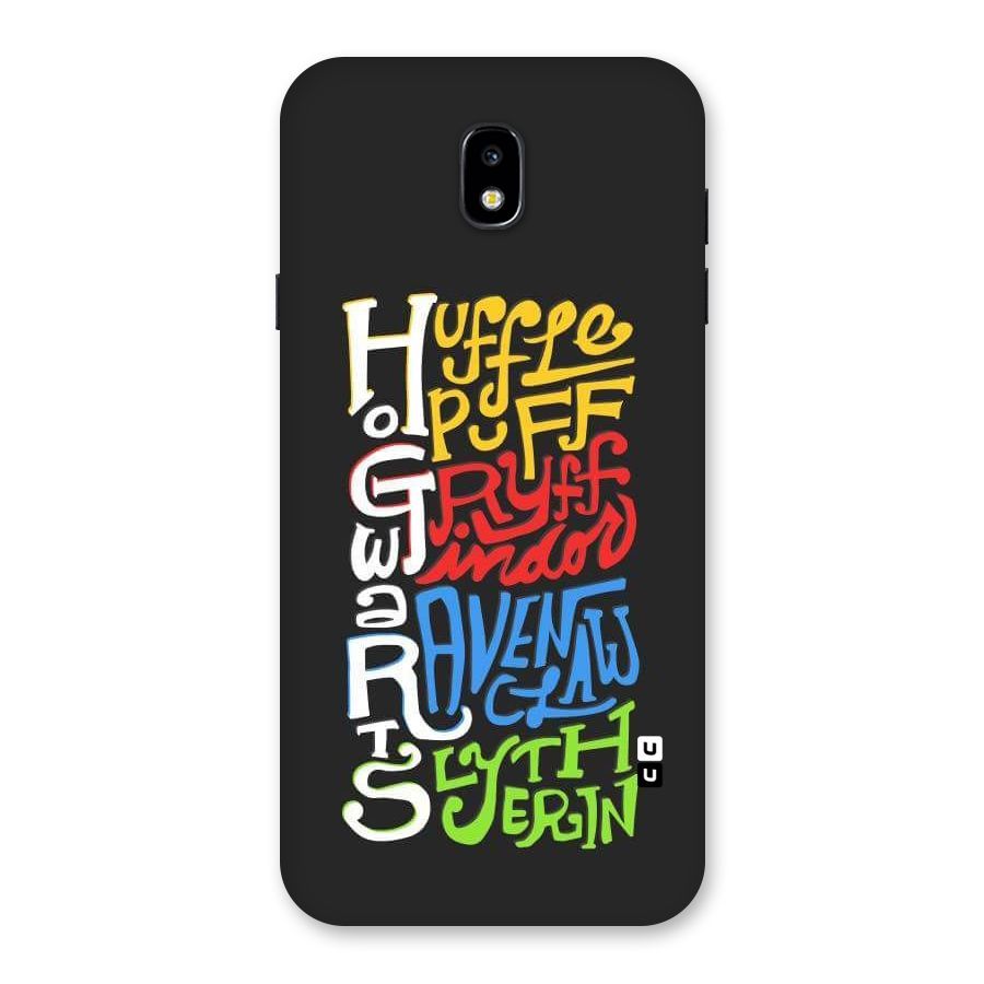 Four Colored Homes Back Case for Galaxy J7 Pro