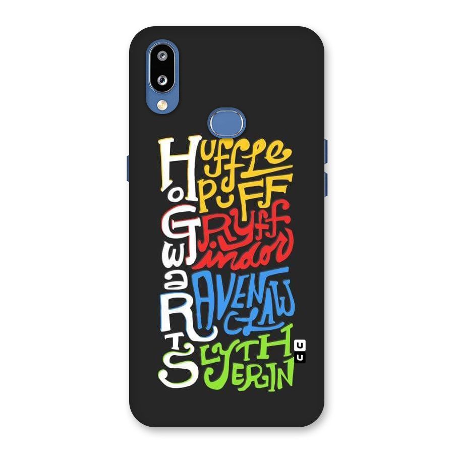 Four Colored Homes Back Case for Galaxy M01s