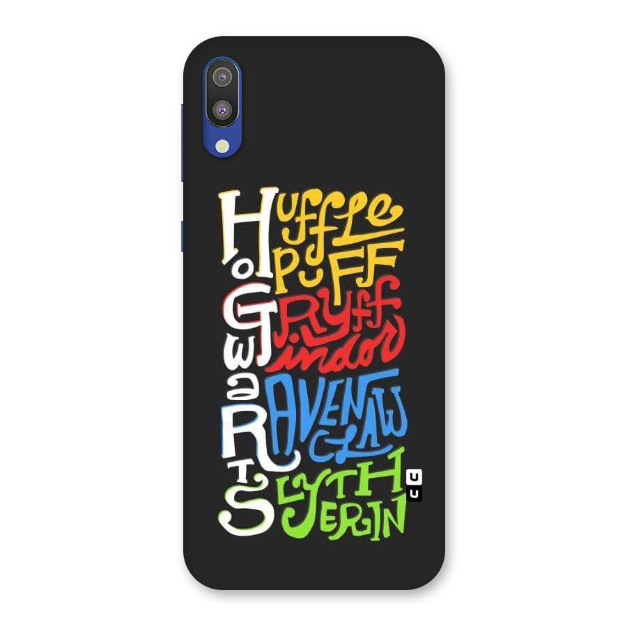 Four Colored Homes Back Case for Galaxy M10