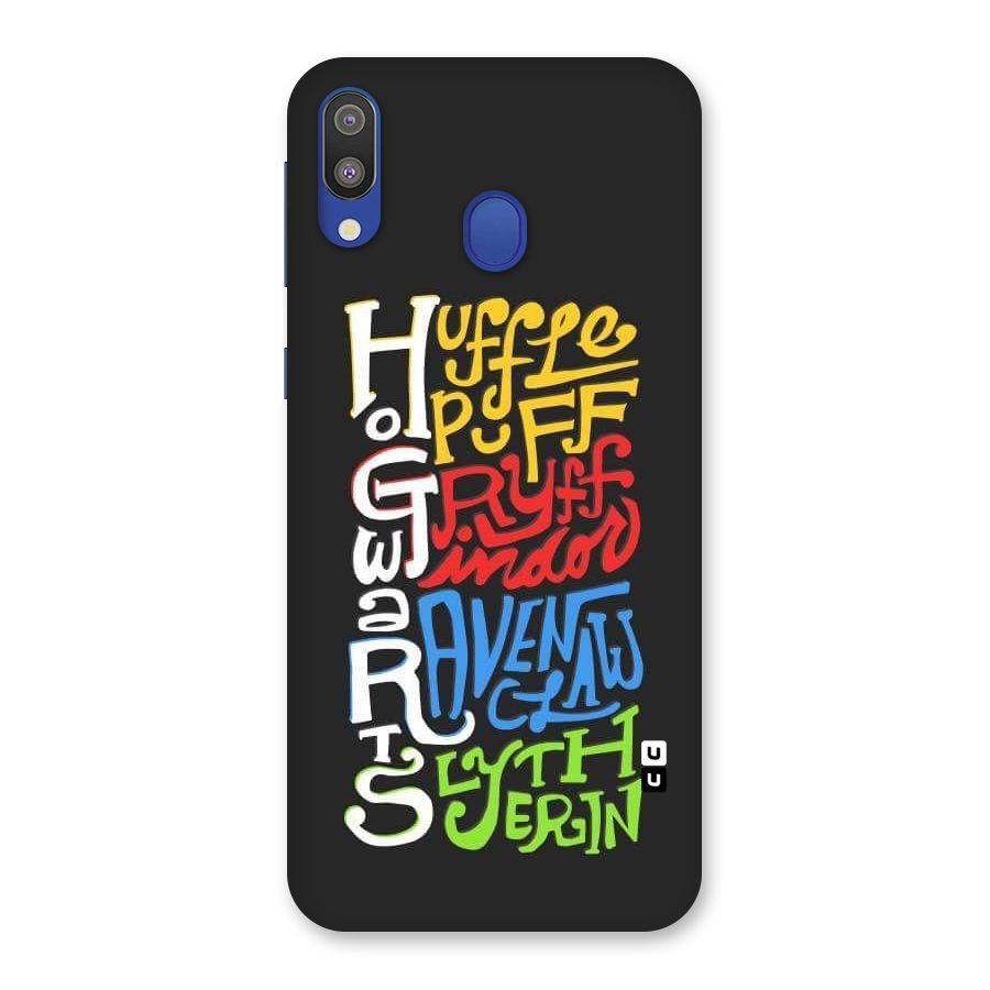 Four Colored Homes Back Case for Galaxy M20