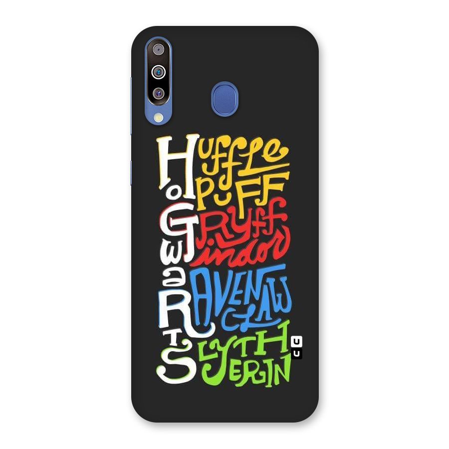 Four Colored Homes Back Case for Galaxy M30