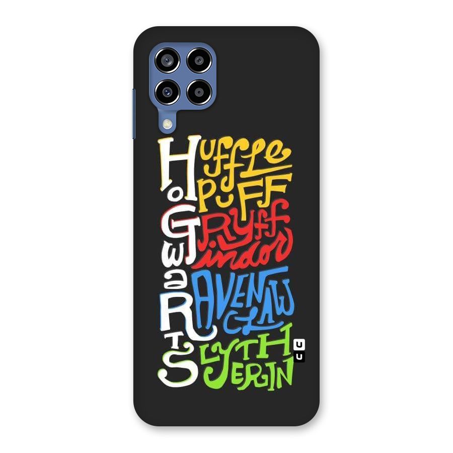 Four Colored Homes Back Case for Galaxy M53 5G