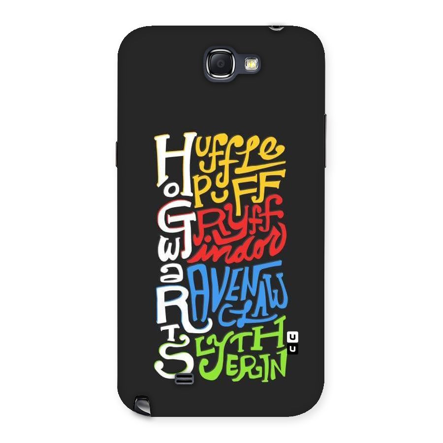 Four Colored Homes Back Case for Galaxy Note 2
