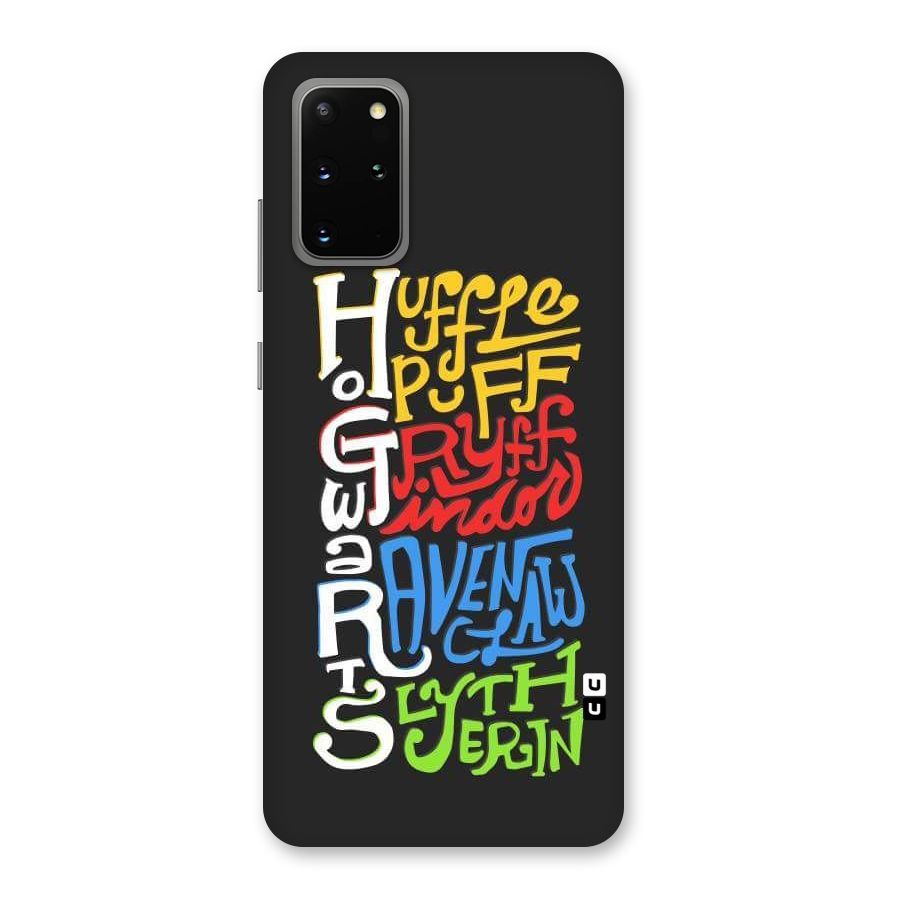 Four Colored Homes Back Case for Galaxy S20 Plus
