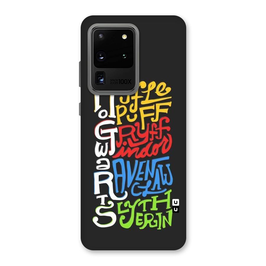Four Colored Homes Back Case for Galaxy S20 Ultra