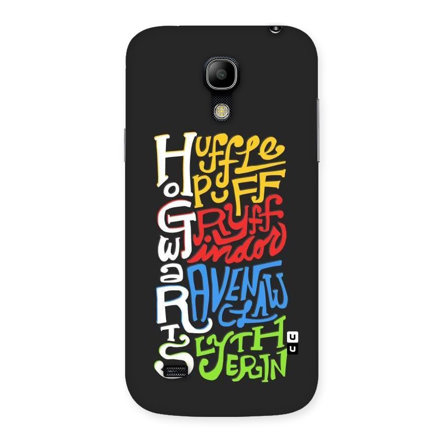 Four Colored Homes Back Case for Galaxy S4 Mini
