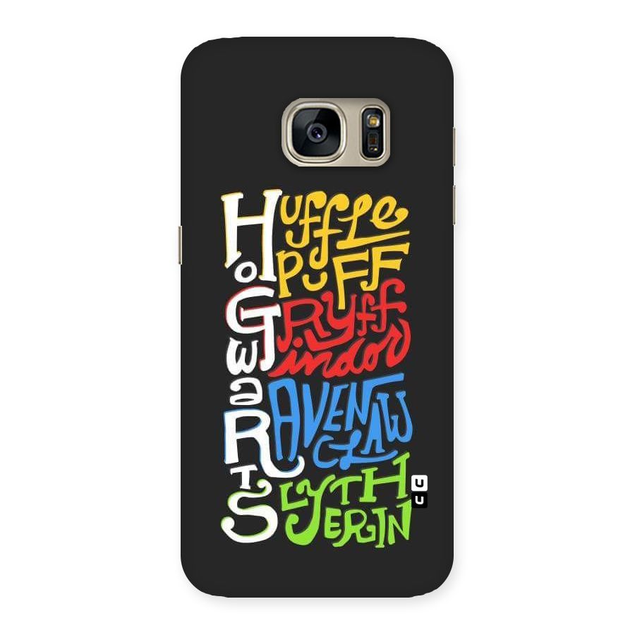 Four Colored Homes Back Case for Galaxy S7